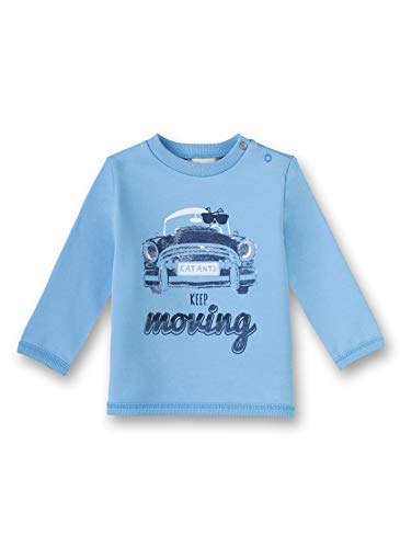 Preisvergleich Produktbild Sanetta Baby-Jungen Sweatshirt mit Auto-Motivprint, hellblau, 86
