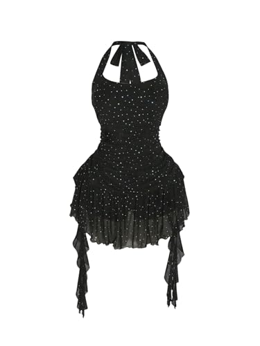 OYOANGLE Women's Plus Size Sequin Sparkly Sleeveless...