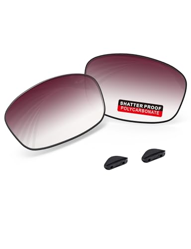 Image of PRO+ Polycarbonate Replacement Lenses & Nose Pads for Oakley Fives Squared(4+1) OO9238 Sunglasses