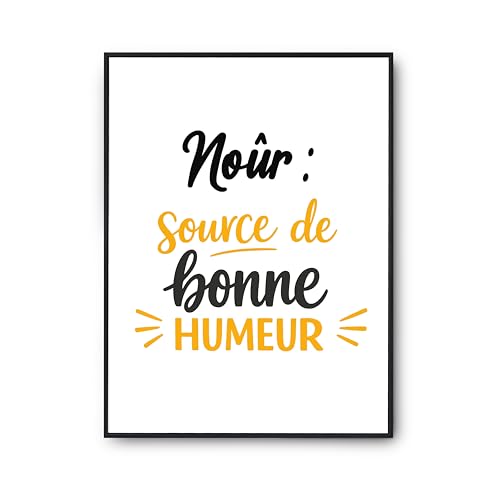 Poster Nour source de bonne humeur pour illuminer la décoration de votre salon
