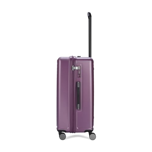 Image of Skybags Polycarbonate Trunk Check-in Trolley Bag, 68cm | Medium Double Spinner Hardsided Luggage with Smooth 8-Wheel & TSA Lock | Suitcase for Travel | 5-Year International Warranty (Magenta)