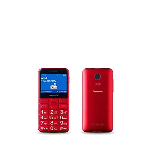 Movil Dual Sim Panasonic KX-TU150 a un precio de 20€ Panasonic KX-TU150 - Teléfono móvil Dual SIM (Pantalla de 2.4", 3G, Memoria de 2 GB, botón de Emergencia) Color Rojo