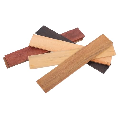 FIXOSHEE 6 Pcs Textured Rosewood Strips for DIY Garden Bench Replacement Wooden Panels for Engraving and Handcrafts Hardwood Slats Not Easy to Deform Multipurpose Wood for