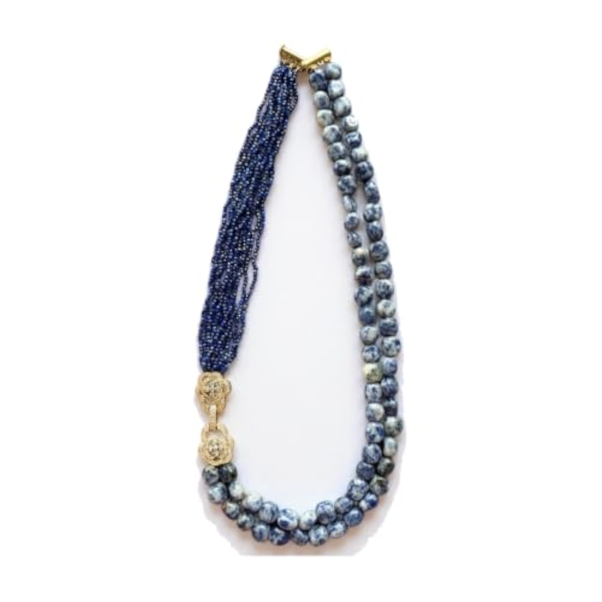 Women's Lapis Lazuli Double Strand Necklace