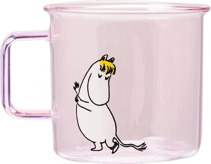 MuurlaMoomin Snorkmaiden Mug, Coffee Mug - Glass - Colour: Pink - 350 ml