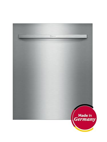 NEFF Z7865X6, Vorsatztür aus Edelstahl für vollintegrierte Geschirrspüler, 81,5 cm hoch, passend für 60 cm breite Geräte, Made in Germany, Edelstahl