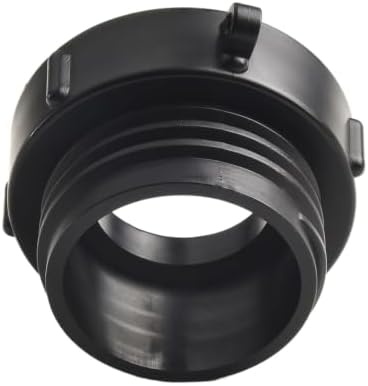 Compatible with IBC Tank Adapter 2 Inch Fine to S60x6 Coarse Thread, Black PP Container Valve Fitting for Water Storage Rain Barrels and Drum image 2
