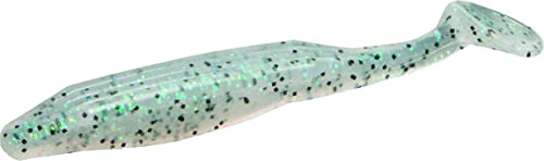 Zoom Bait Swimmin Super Fluke Bait-Pack of 5 (Disco Green, 5-Inch)