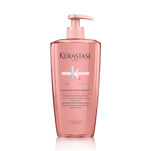 Kérastase, Chroma Absolu, Shampoo per Capelli Colorati Sensibilizzati o Danneggiati da Fini a Medi, Bain Chroma Respect, 500 ml