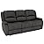 RecPro Charles 80" Triple RV Zero Wall Hugger Recliner Sofa w/Drop Down Console | RV Furniture | Camper Loveseat | Space Saving Design | RV Wall Hugger | RV Theater Seating | Modular RV Furniture by RecPro