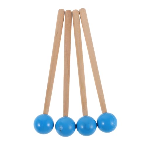 Milisten - Milisten 2 Paar Xylophon Schlägel mit Weichem Gummikopf Leichter Marimba Vibraphon Mallet für Anfänger Blaues Schlaginstrument Zubehör für Glockenspiel