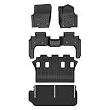 トヨタ ランドクルーザー250系 7人乗り フロアマット+セカンドマット+ラゲッジマット 5点セット (防水 縁高 汚れ防止 TPE 滑り止め アクセサリー)