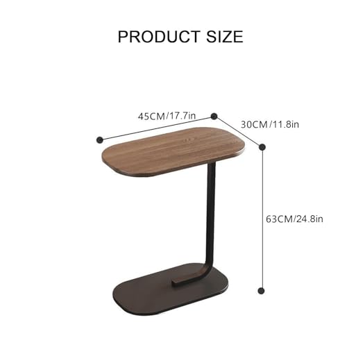 Mesa de bebidas pequeña estilo C para tomar café cómodamente junto al sofá 2
