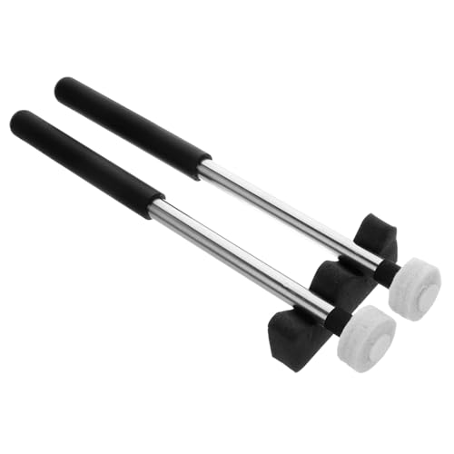 Abaodam - Soporte para baquetas de fieltro, 2 pares, para tambores étnicos, mazos para percusión, agarre antideslizante y cómodo