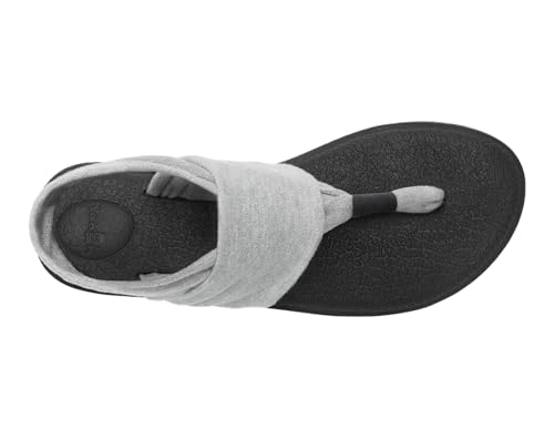 Sanuk Women's Yoga Sling 2 | Yoga Mat Footbed | Sandals for Women | Yoga Sandals For Women| Two-Way Stretch Upper, Grey, 7 - Thumbnail 5