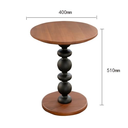 Table d'appoint gain de place en bois massif pour petits salons encombrés - 4