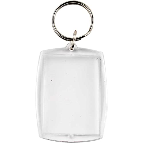 Llaveros rectangulares de 40x50 mm en pack de 25 unidades para personalizar