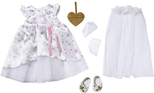 BABY Born Weihnachtsoutfit - Glitzerkleid Mit Mütze & Leggings Für 43cm Puppen Von Zapf Creation