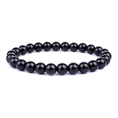 Bracelet oeil de tigre naturel et obsidienne multicouche pour homme et femme
