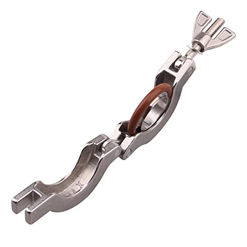 Image of DERNORD Wing Nut Clamp Flange Quick Clamp Stainless Steel 304 with Centering O-Ring (KF-25)