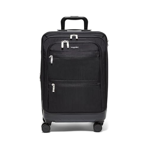 Baggallini Set Wave 22” 4 Wheel Hybrid Carry-On Luggage - Lightweight Carry On Suitcase with Wheels by Baggallini - Used condition - US$263.81