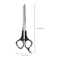 Oumefar Tierhaarschere Hundekatze Leichte Pflege Schere Gerade Schere mit professioneller Ausdünnungsklinge für Tierpfleger Hundeschere Hunde Haarschere (Thinning Tooth Scissor)