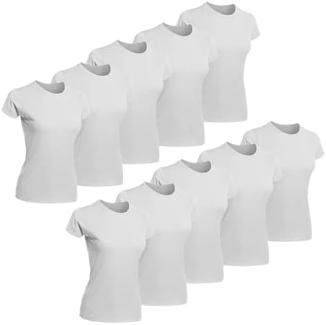 Kit 10 Camisetas Femininas Lisas 100% Poliéster Sublimação Silk P...