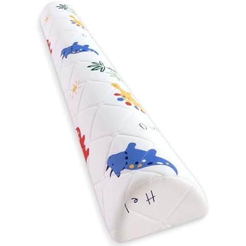 1-Pack Premium Foam Bed Bumpers for Toddler, Non-Slip Bed Rails for Toddlers for Twin, Queen, King Beds, Machine Washable Bumpers Cover for Easy Care（Size：52" x 7" x 5"） Cover