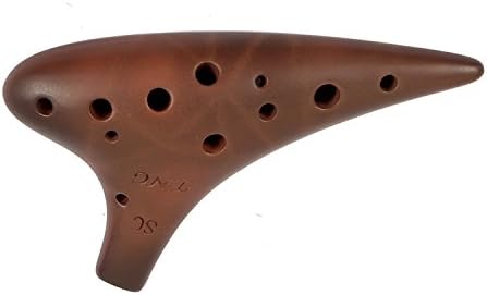 Amazon | TNG オカリナ 楽器 [ シングル / 12穴 / ソプラノ/C調/赤土 