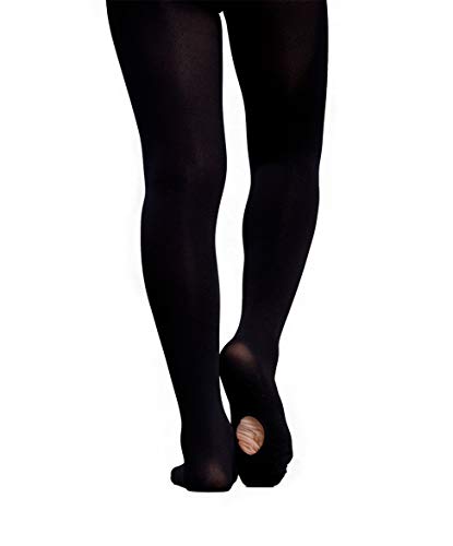 Image of MdnMd Girls' Women's Ballet Tights Ultra Soft Convertible Dance Leggings Transition Tights for Toddler Kids Adult