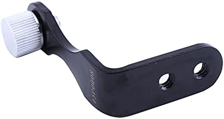 Goshyda L-Type Binocular Bracket, L-Shape Metal Binocular Mount Bracket Tripod Adapter with Universal 1/4 inch Tripod Mount, for Binocular Telescope,