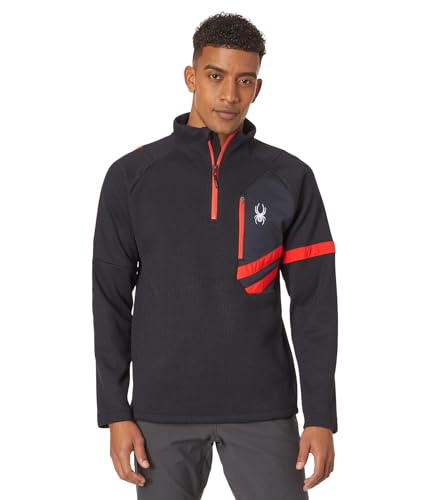Spyder Wengen Bandit 1/2 Zip Noir SM polaire technique homme