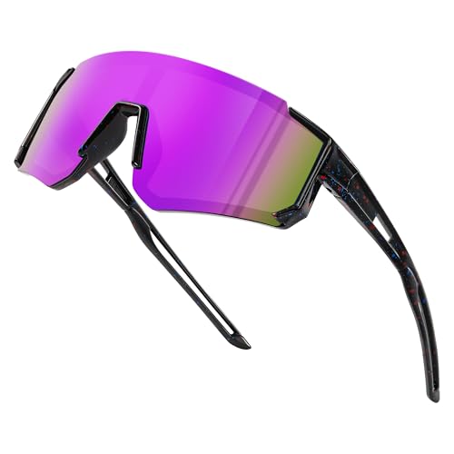 Image of Fanshen Kids Baseball Sunglasses for Boys Girls Ages 3-12, Sports Polarized Youth Baseball Softball Sunglasses UV Protection