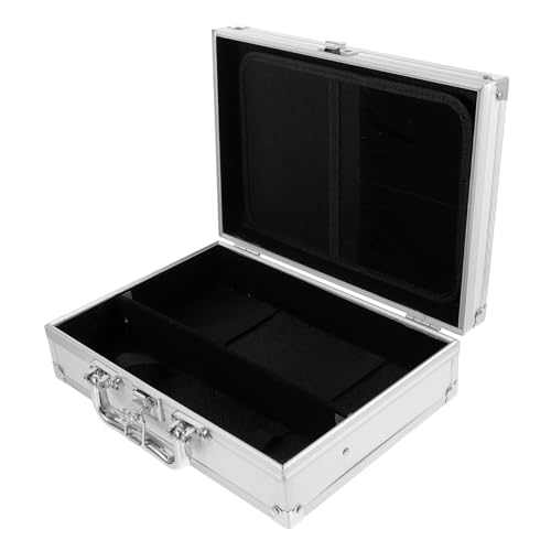 VICASKY Men's Aluminum Alloy Case Briefcase for Men Metal Storage Case Lock Portable Toolbox