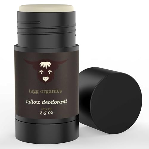 Image of Tallow Deodorant, Holy Pit (Frankincense & Myrrh) 2.5 oz | Natural Ingredients, Aluminum-Free, Long-Lasting Odor Protection, From Grass-Fed Suet, No Synthetic Fragrance, Made in USA