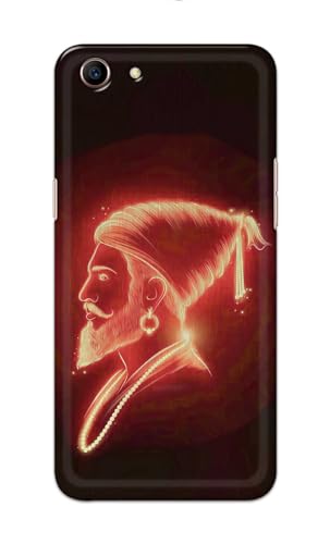 Image of PRINTFIDAA Printed Hard Back Cover Case for Oppo A1 | Oppo A83 | Oppo CPH1729 Back Cover (Chatrapati Shivaji Maharaj) -112