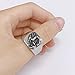 OIDIMS Stainless Steel Scorpion Rings for Men Women Punk Animal Statement Band Wide Chunky Square Vintage Finger Ring Gothic Comfort Fit Fashion Birthday Anniversary Hip Hop Biker Rock Jewelry (7)