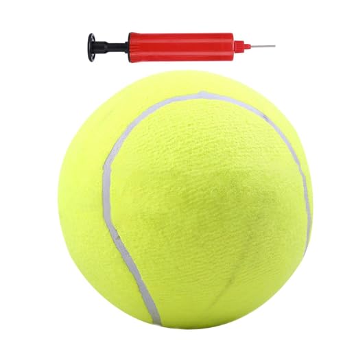 Kixolazr Großer Tennisball, Großer Tennisball- Hundespielzeug | Hundeball, übergroße Tennisbälle- Interaktives Hundespielzeug, lustige Kinderspielbälle mit Pumpe und Nadel, Welpenballspielze