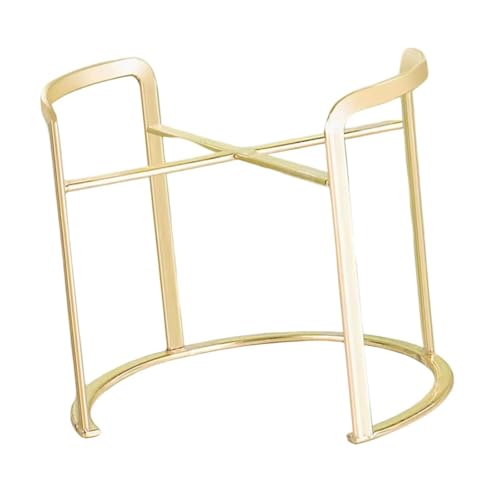 Bothyi Drink Dispenser Stand Round Base 20cm Portable Bracket Cold Water Jug Stand Pitcher Base for Bar Outdoor Picnics Party Potted, Gold