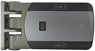 Diagram showing the step-by-step installation process for the wireless lock unit on a door frame.