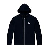 converse all star white black low top canvas shoes Freizeit Converse Herren Embroidered Star Chevron Hoodie Sweatjacke 10019922 Blau, Bekleidungsgröße:L