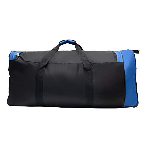 CWC Wheeled Duffel Bag - Collapsible and Multipurpose (36 inch, Blue)