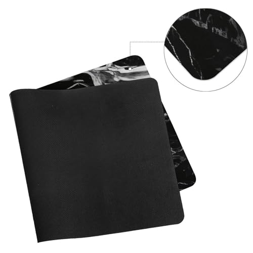 Mouse Pad de Escritorio Mármol Blanco y Negro 60x30 cm miniatura 7
