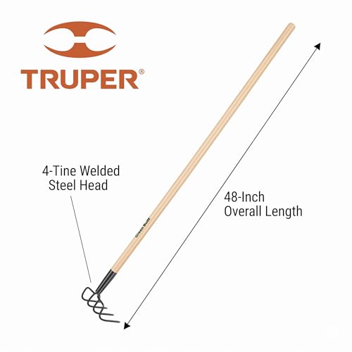 Cultivador Truper GreenBuilt 4 púas, mango madera 48 pulg miniatura 2