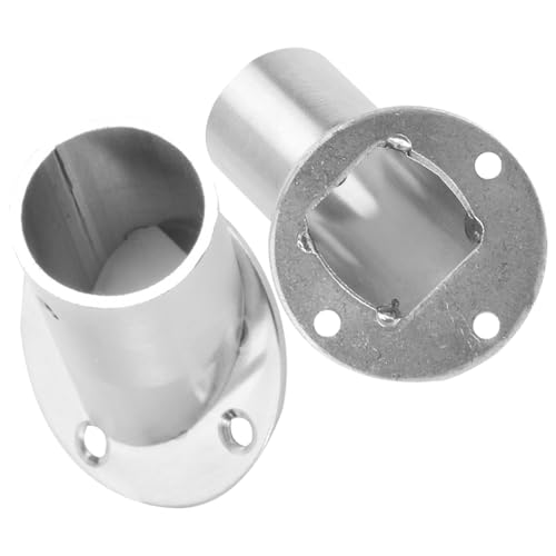 HOODANCOS 2 pezzi Supporti per Asta Armadio Angolo Bevel Staffe Resistente Usato per Bastone Appendere Abiti Bagnati e Porta Asciugamani Bagno Salvaspazio