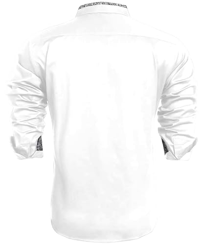 Image of Mens Shirt | Black Cotton Blend Casual | Regular Fit | Full Sleeve | Printed Spread Collar | Solid Plain Style | Summer Office Wear | Stylish Shirt for Men