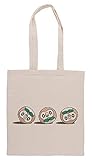Gedruckt in Europa Luxogo Rowlet Rollen Einkaufstasche Groceries Beige Shopping Bag