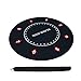 Produktbild LQIAN Profi Pokermatte Poker Tischdecke 120 cm Gummi Runde Tischplatte Texas Poker Tischtuch Spieltisch Matte Layouts für Poker (Color : Black)