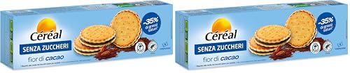 Céréal Biscotti SENZA ZUCCHERI, Fior di Cacao...