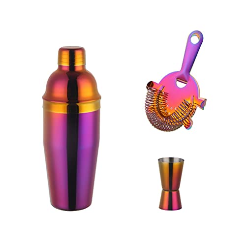 Set 3 piezas coctelera Boston acero inox 750ml miniatura 1